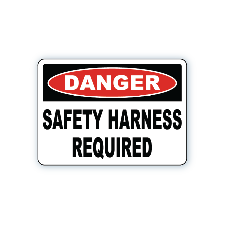 SAFETY HARNESS REQUIRED