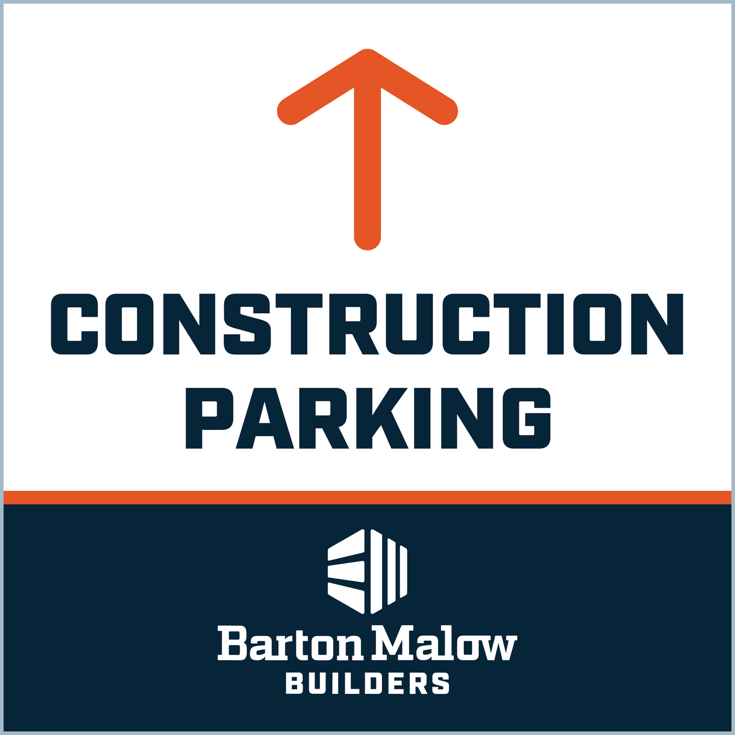 CONSTRUCTION PARKING UP POINTING