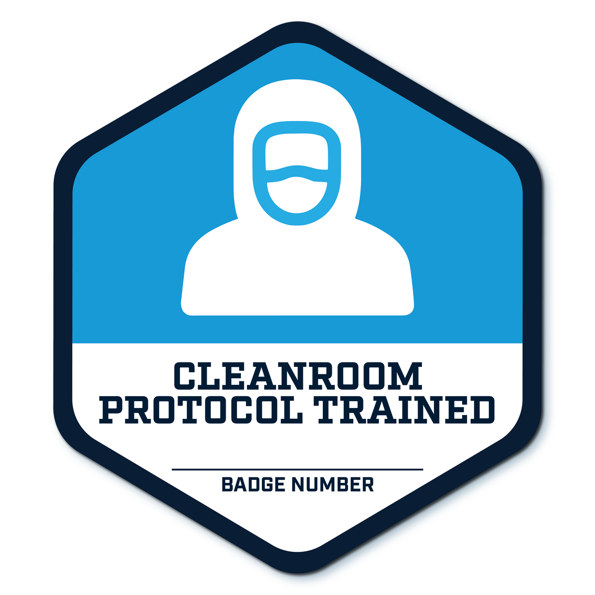 Cleanroom Hard Hat Sticker