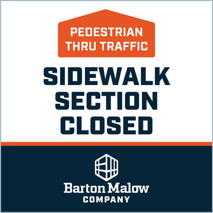 SIDEWALK SECTION CLOSED UP POINTING