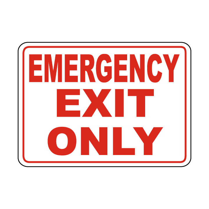 EMERGENCY EXIT ONLY