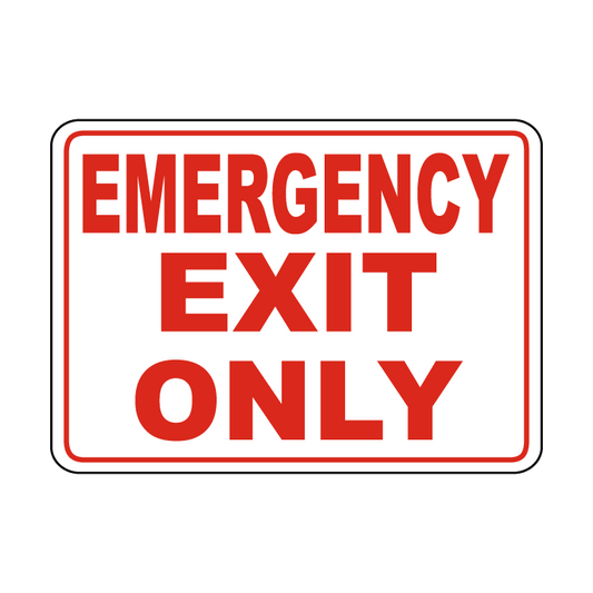 EMERGENCY EXIT ONLY