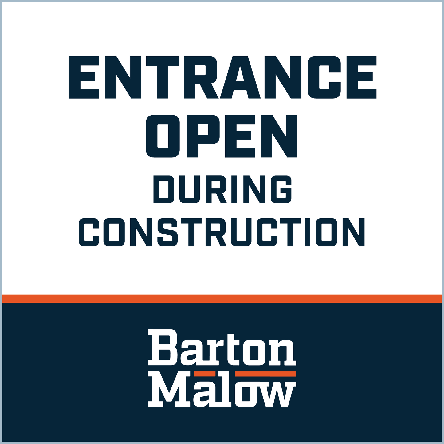 ENTRANCE OPEN