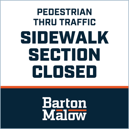SIDEWALK SECTION CLOSED