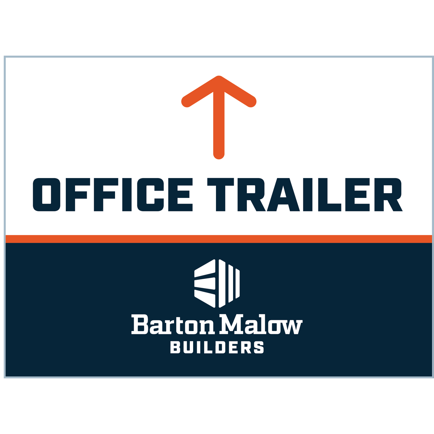 OFFICE TRAILER UP POINTING