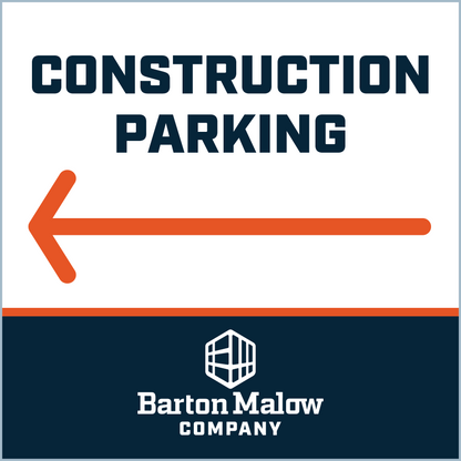 CONSTRUCTION PARKING LEFT POINTING