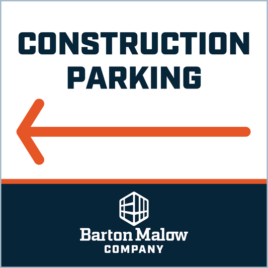 CONSTRUCTION PARKING LEFT POINTING