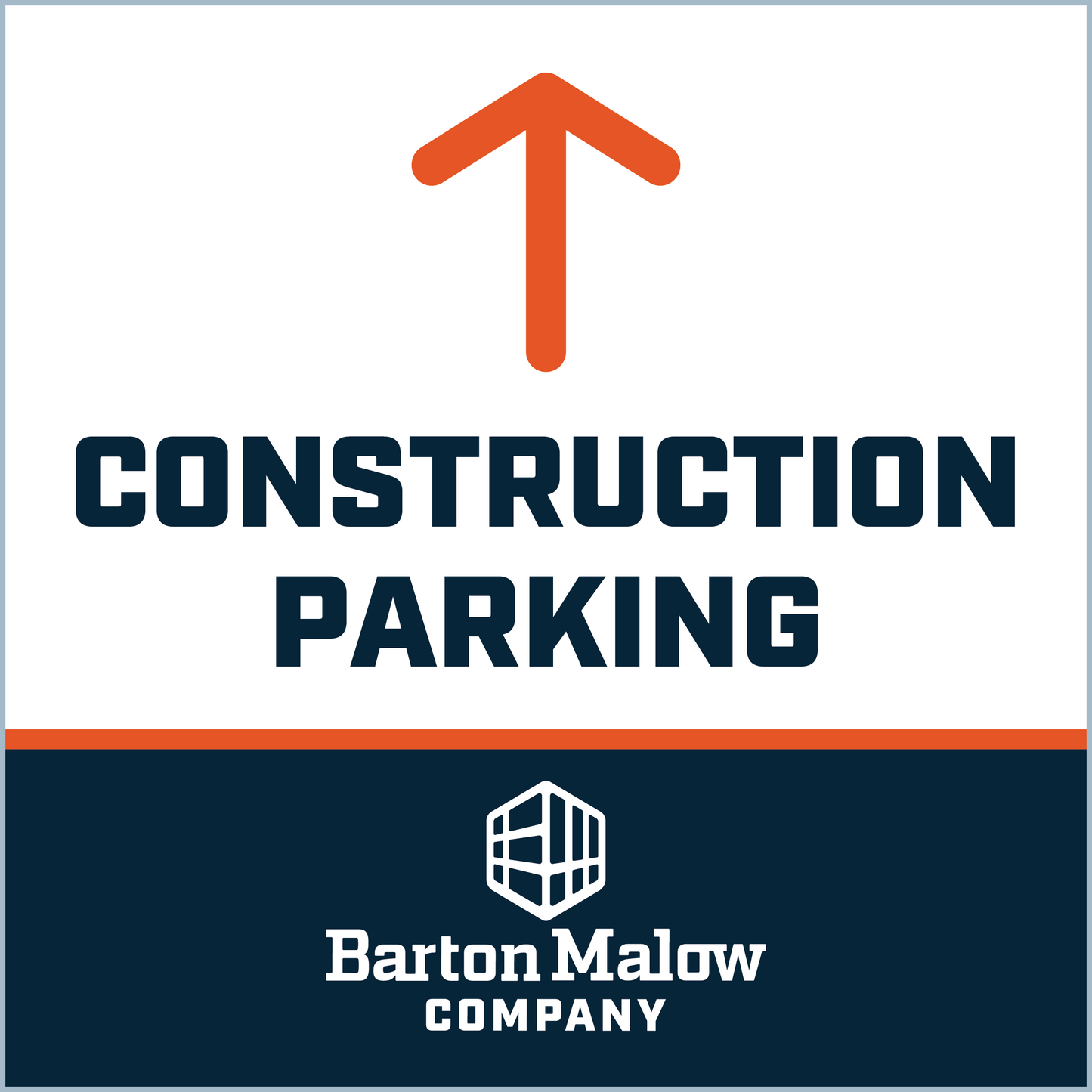 CONSTRUCTION PARKING UP POINTING