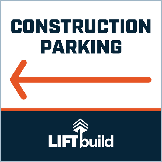 CONSTRUCTION PARKING LEFT POINTING
