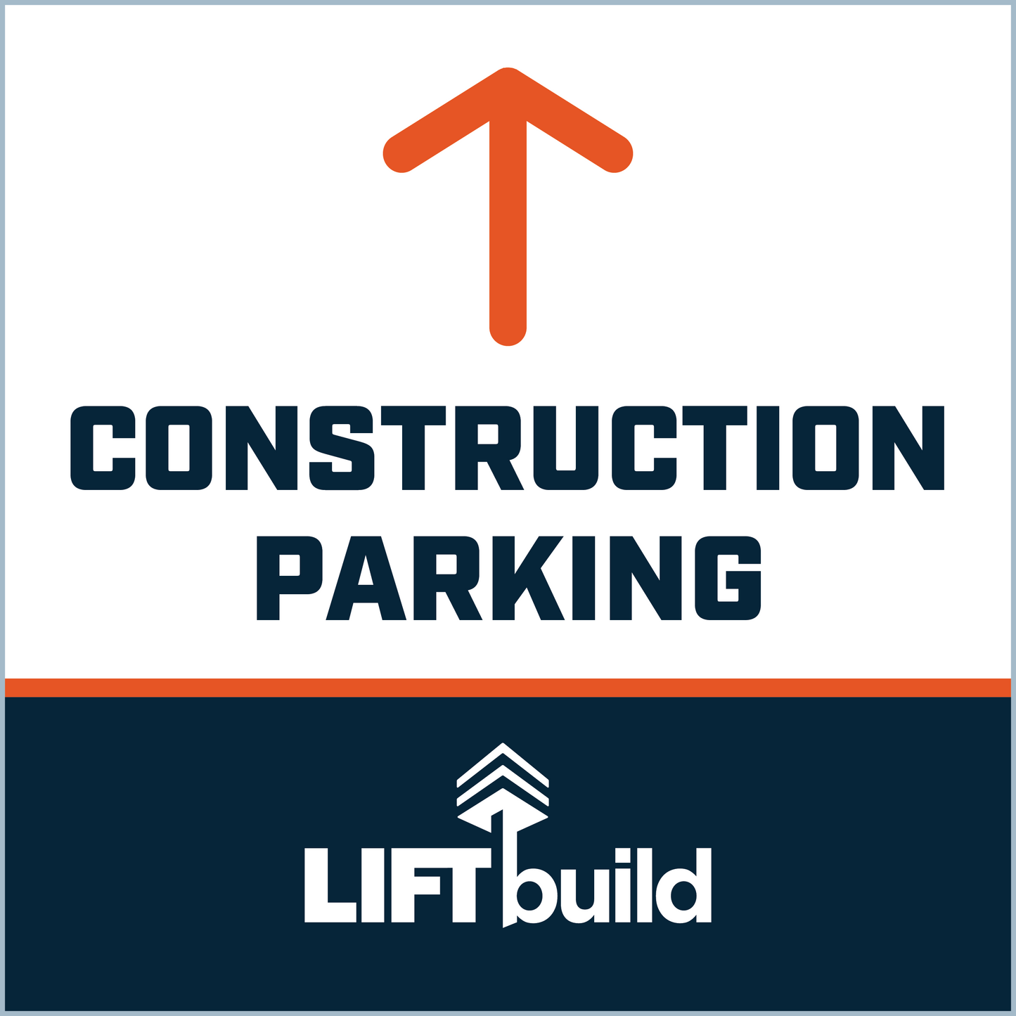 CONSTRUCTION PARKING UP POINTING