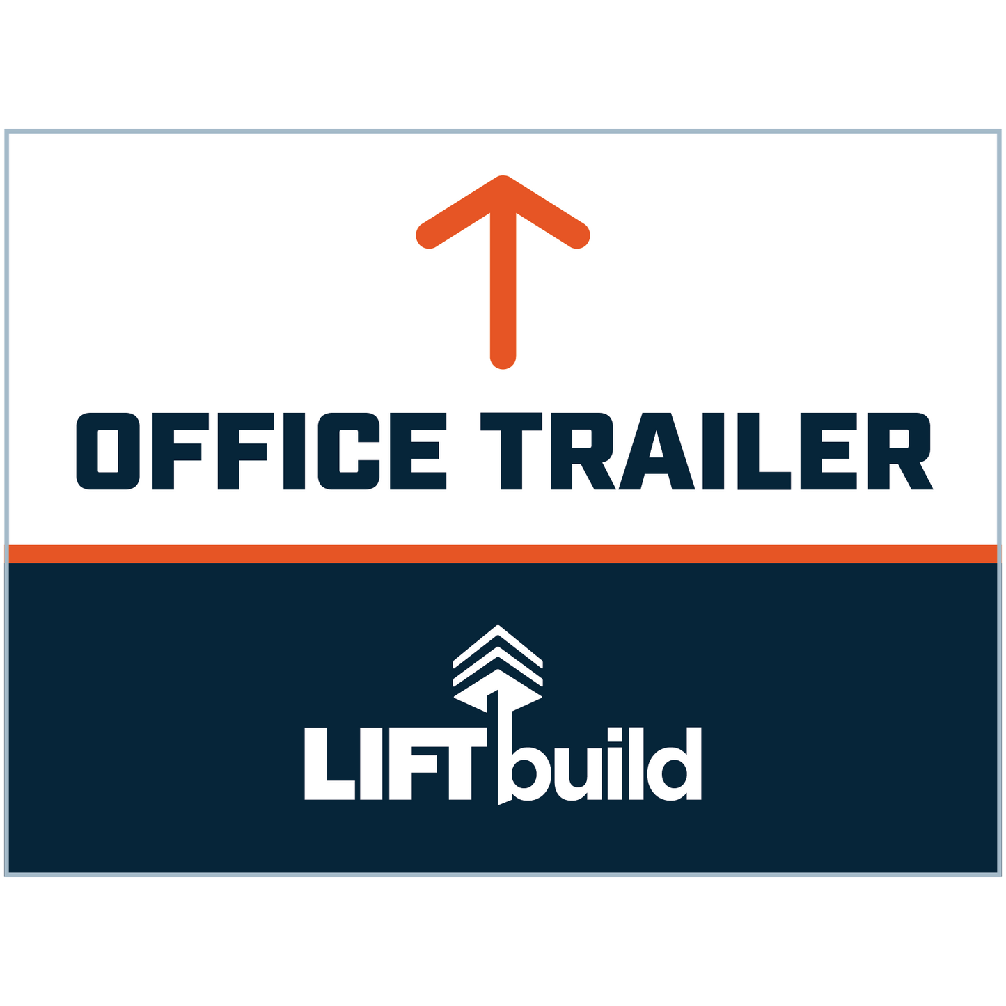 OFFICE TRAILER UP POINTING