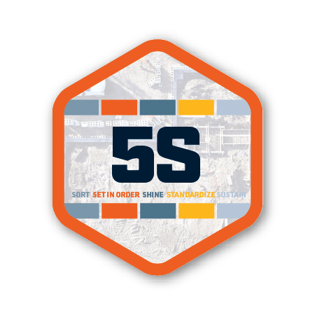 5S Hard Hat Sticker